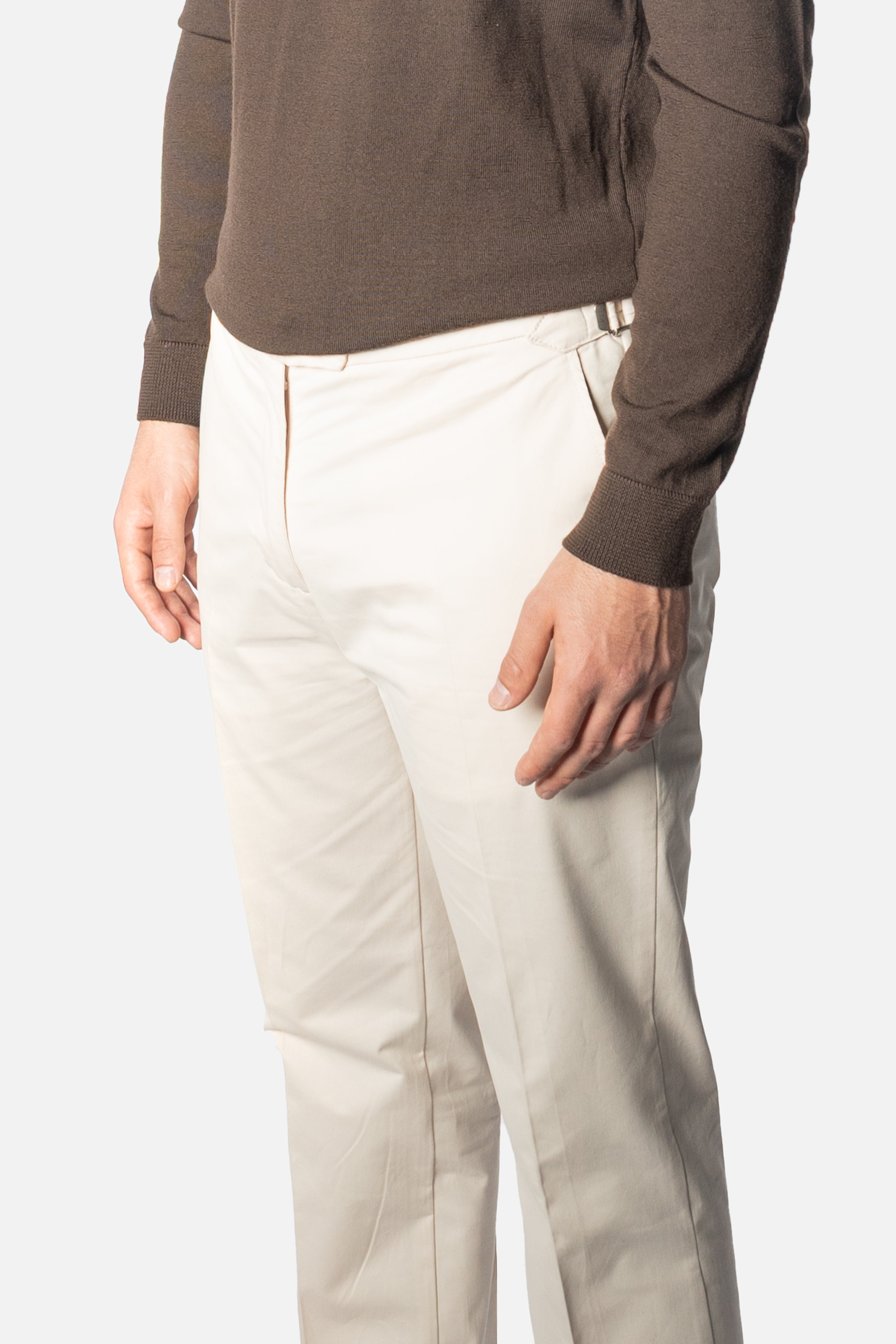 Beige Wool Trouser