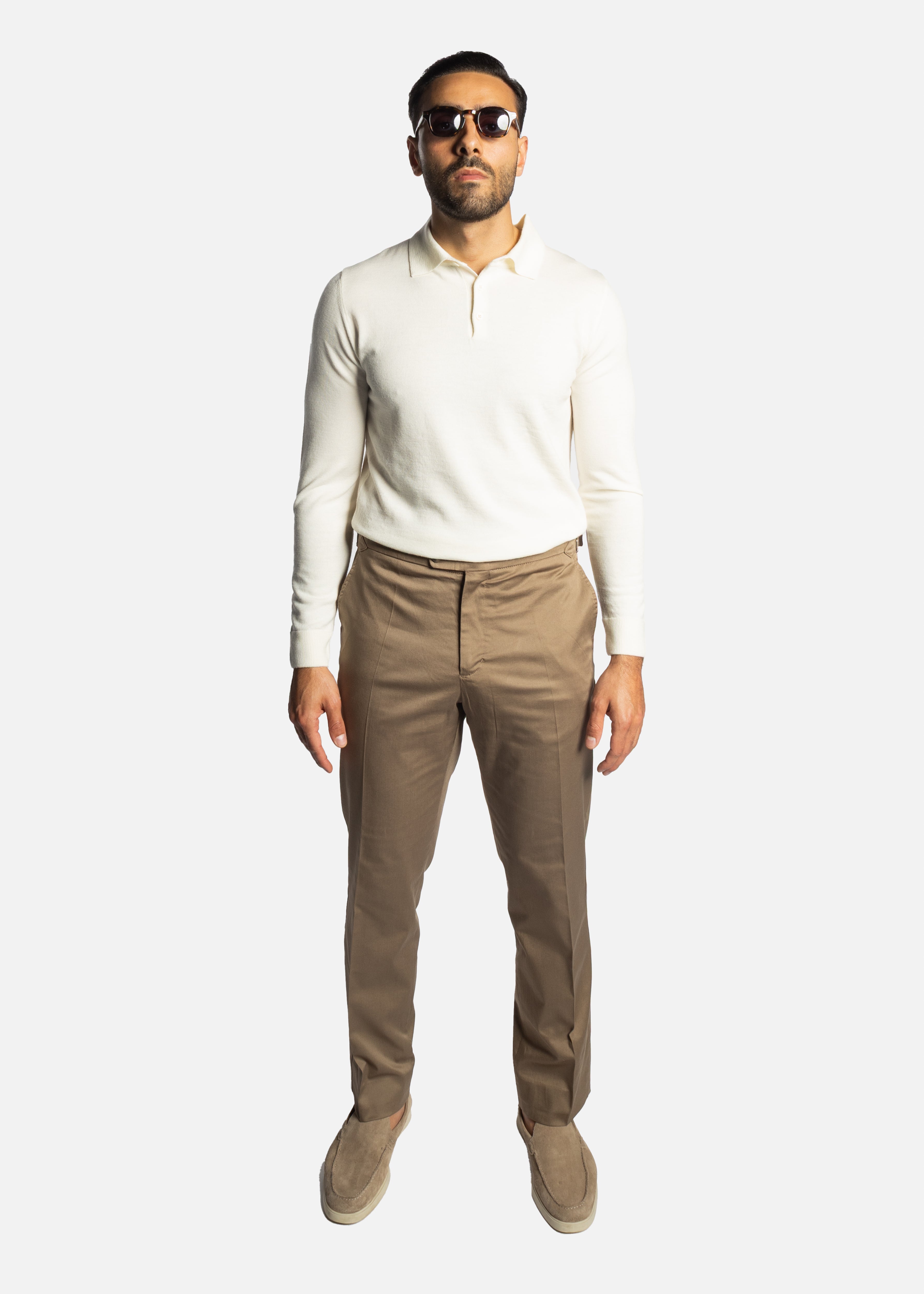 Taupe Wool Trouser