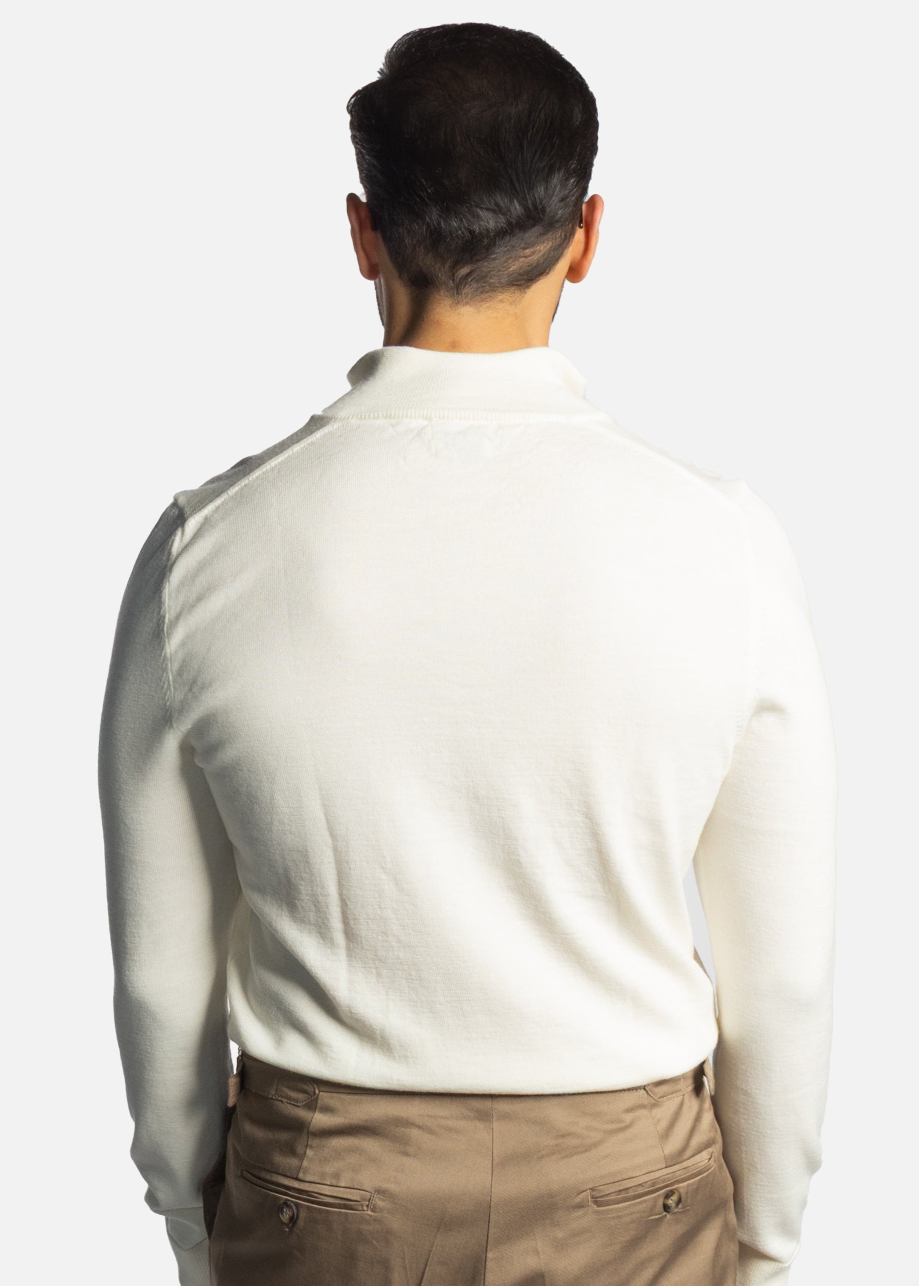 Off-White Merino Half Zip