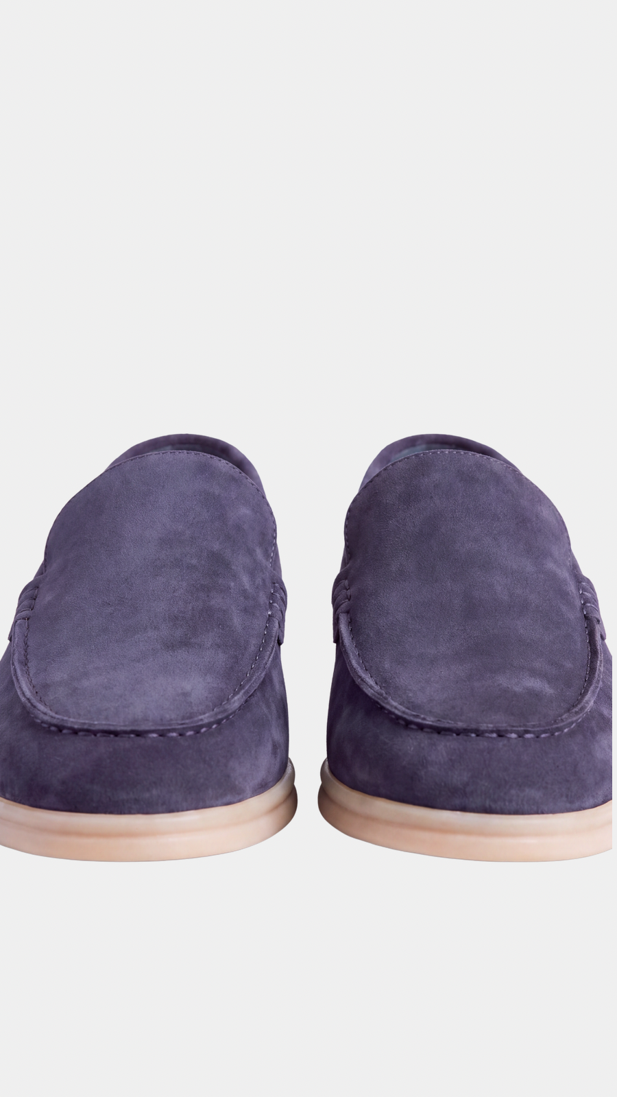 Navy Low Steppers - detail apron-naad en neus