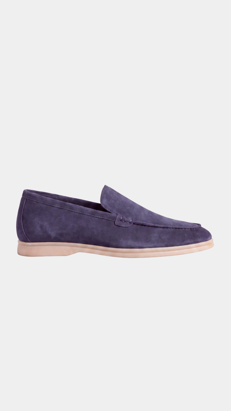 Navy Low Steppers - suède loafer, tweede aanzicht