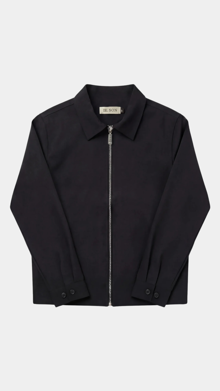 Black Comfort Suit Overshirt