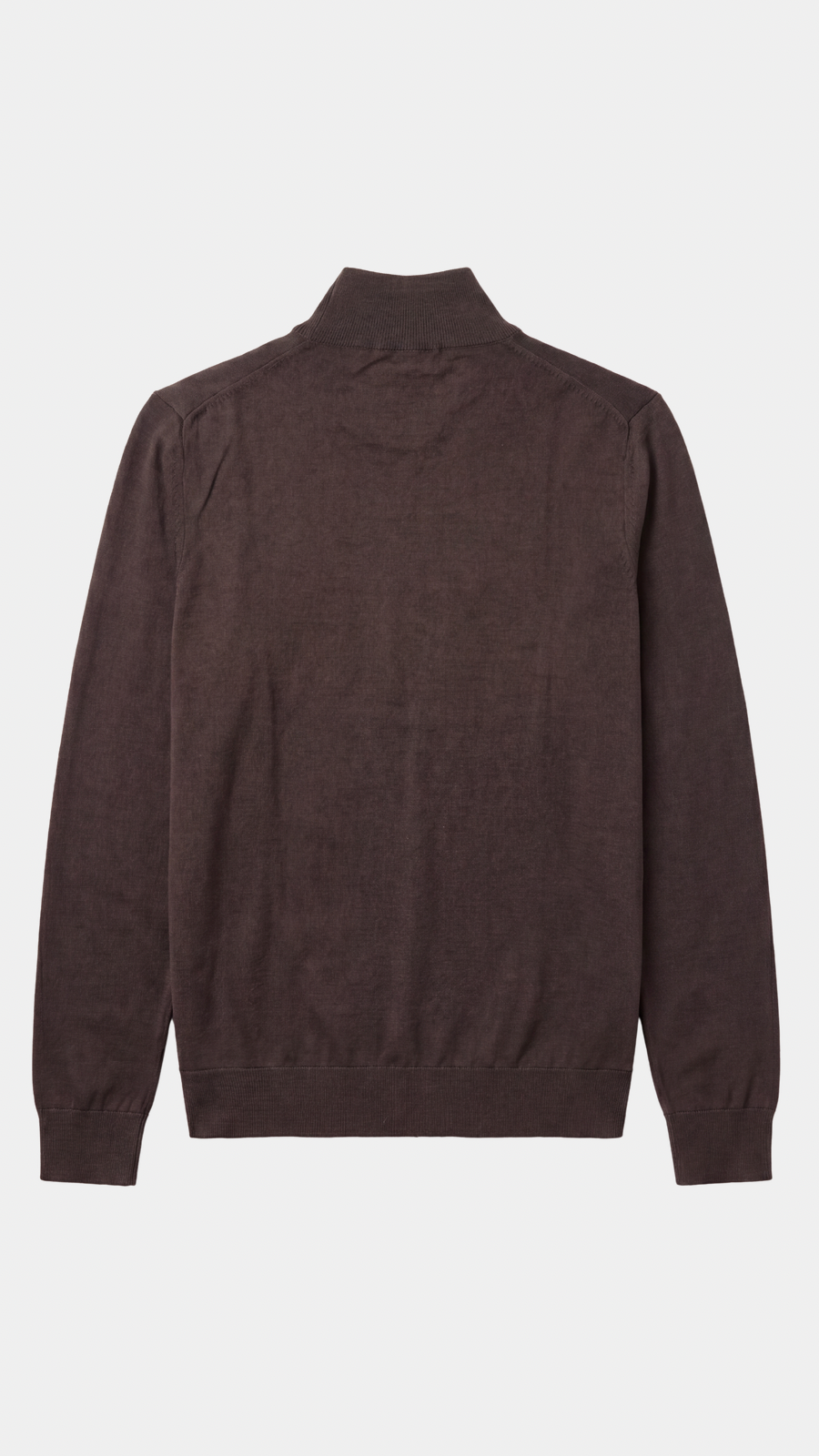 Brown Merino Half Zip