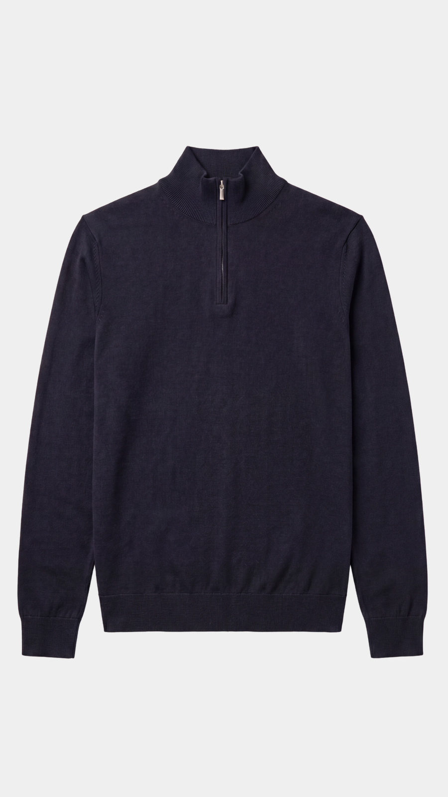 Navy Merino Half Zip