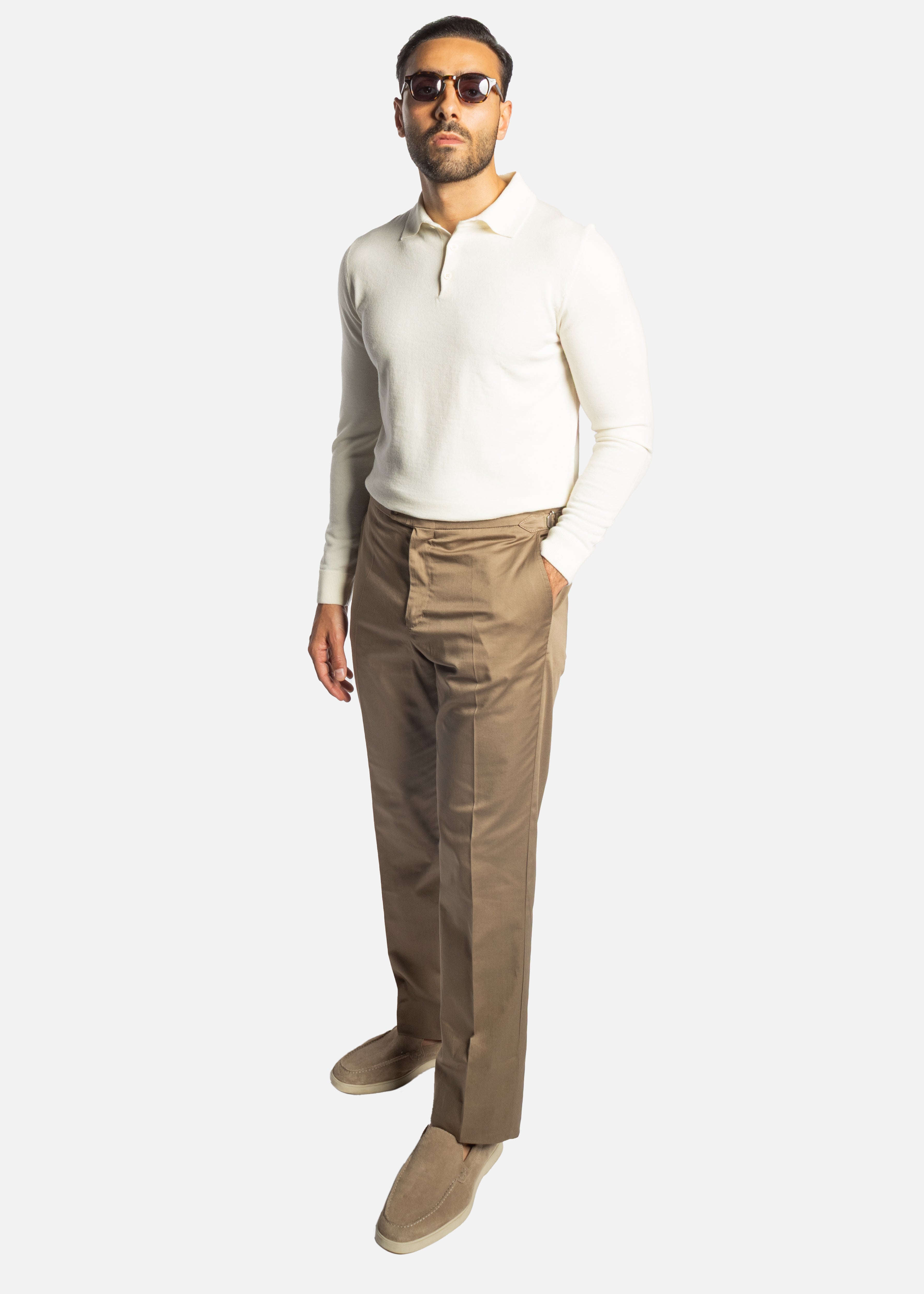 Taupe Wool Trouser