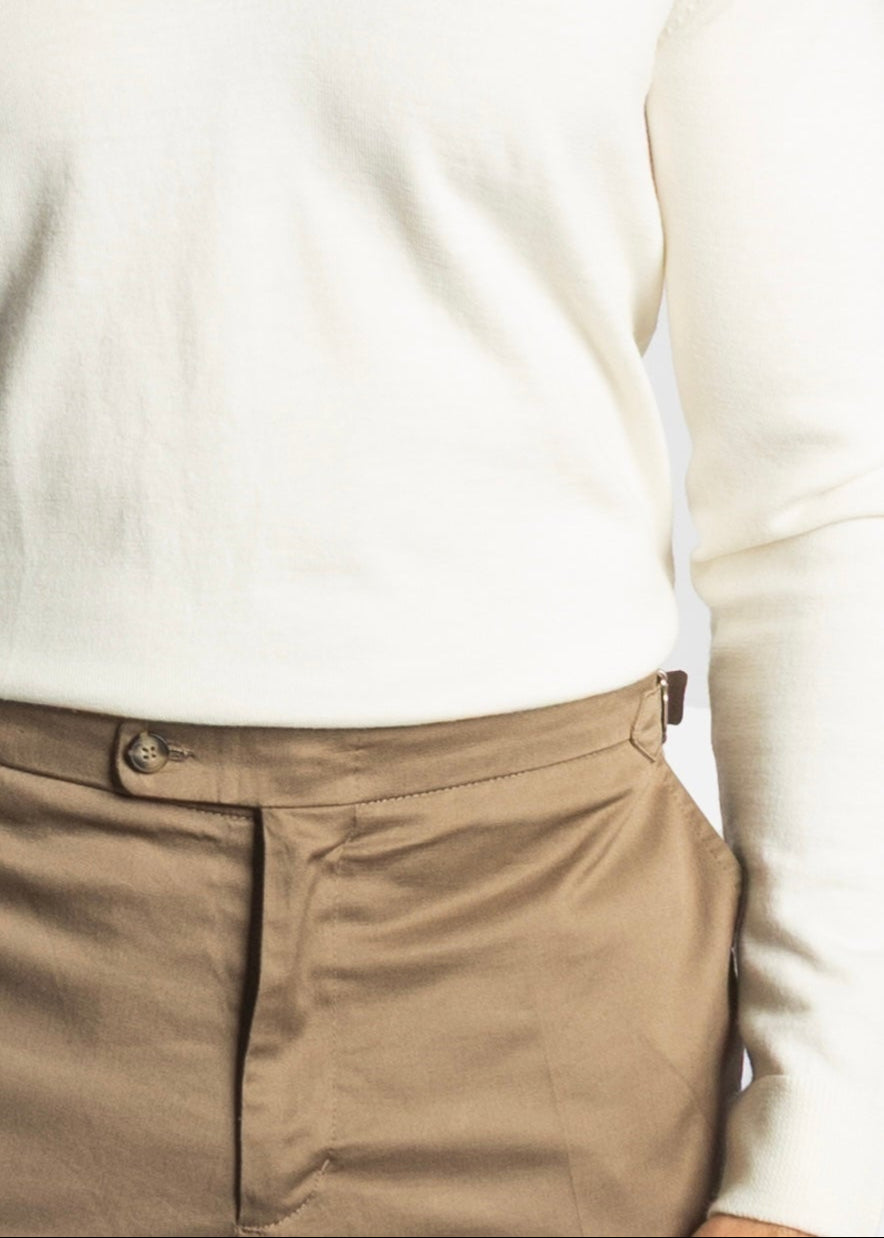Taupe Wool Trouser