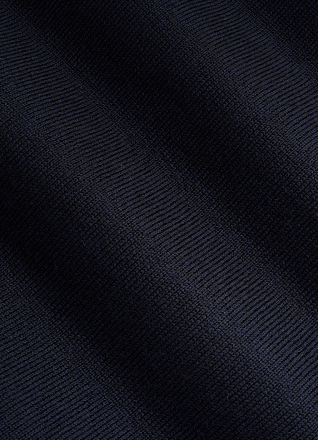 Navy Merino Long sleeve polo